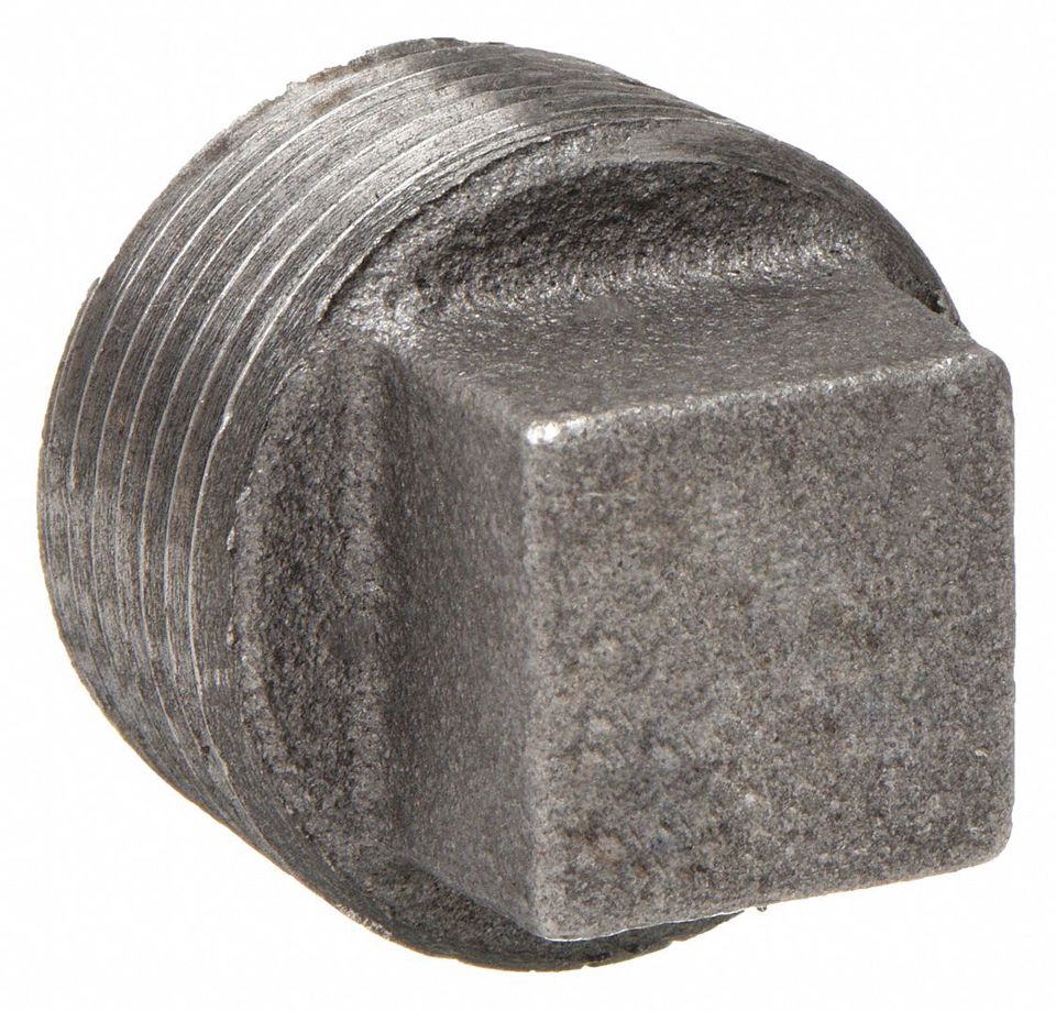 1/4" BLACK MALLEABLE IRON PLUG